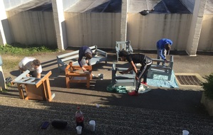 Travaux de peinture au club