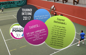 Finales du tournoi interne homologué 2017