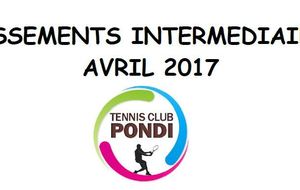 Classements Intermédiaires Avril 2017