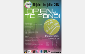 1ère édition du tournoi OPEN du TC Pondi