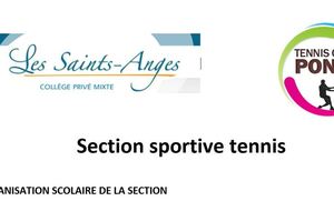 Section Tennis aux collège Les Saints Anges