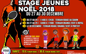 Stages Jeunes | 27 au 30 décembre