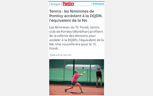 L'équipe 1 Femme accède à la DQN4 !!!