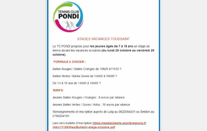 Stages Vancances Toussaint