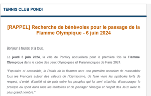 Flamme olympique le 6 juin 2024