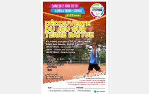 Sortie Terre Battue à Carnac