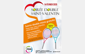 Soirée Double St Valentin le 14 février