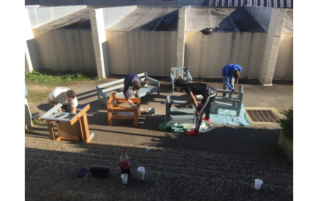 Travaux de peinture au club