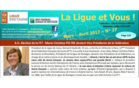 Article sur le TC Pondi dans la newsletter de la ligue de Bretagne