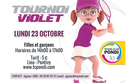 Tournoi Violet de la Galaxie Tennis le 23 Octobre 2017