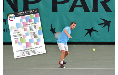 Tournoi interne 2018, c'est Parti !