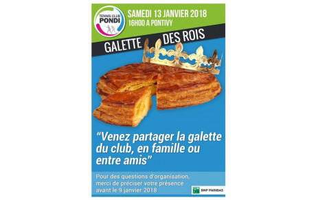 Galette des rois le 13 janvier à 16h