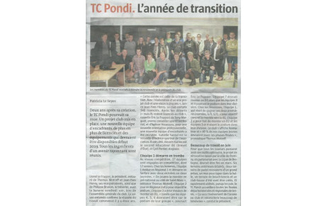 Le TC Pondi dans la presse