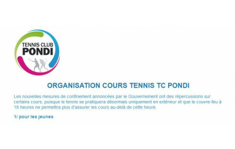 Nouvelle organisation des cours