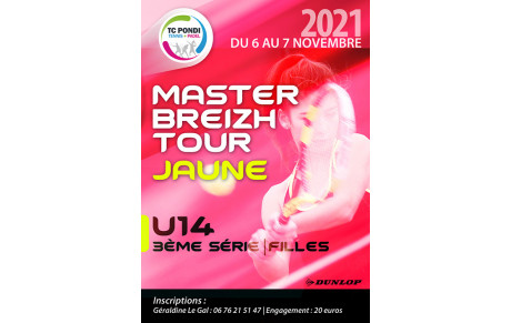 Master Breizh Tour Jaune U14 Filles 3è série | 6 &amp; 7 novembre 2021