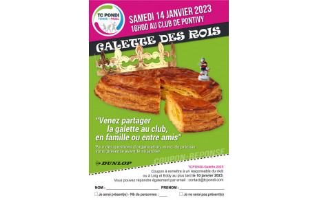 Galette des rois  | Samedi 14 janvier