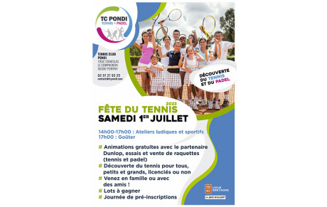 Fête du Tennis et Pré-inscription  | Samedi 1er juillet