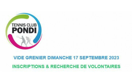 Recherche de volontaires pour le vide grenier