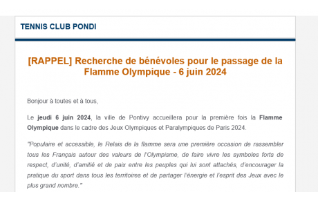 Flamme olympique le 6 juin 2024