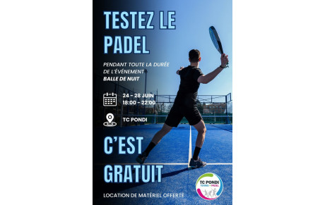 Opération Padel Gratuit