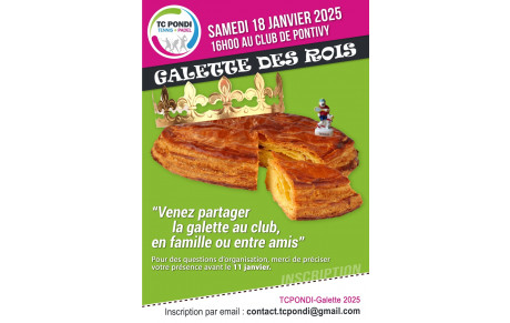 Galette des Rois le samedi 18 janvier à 16h00