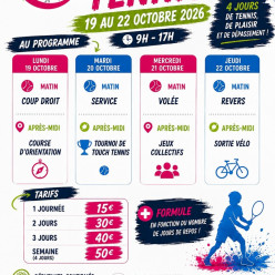 STAGE TENNIS VACANCES TOUSSAINT